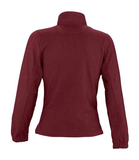 Veste polaire north femme bordeaux SOLS