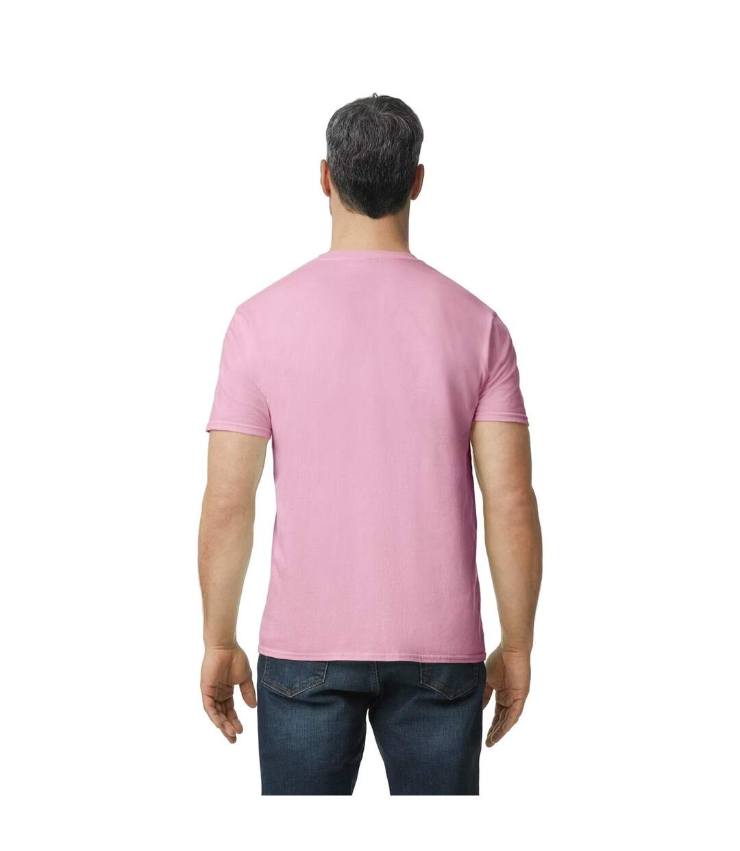 T-shirt Homme Rose Anvil-3