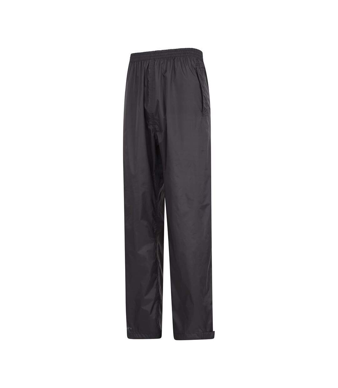Mens Pakka Waterproof Over Trousers Black Mountain Warehouse-3