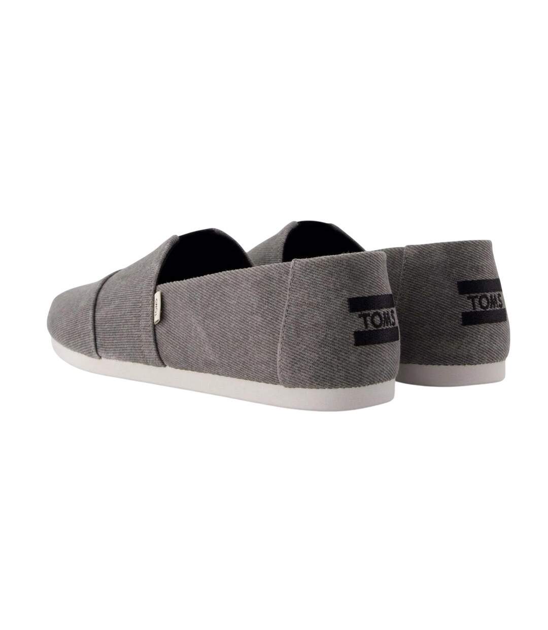 Womens/ladies alpargata classic loafers grey Toms-2