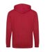 Mens full zip hoodie fire red Awdis