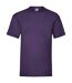 Mens valueweight t-shirt purple Fruit of the Loom