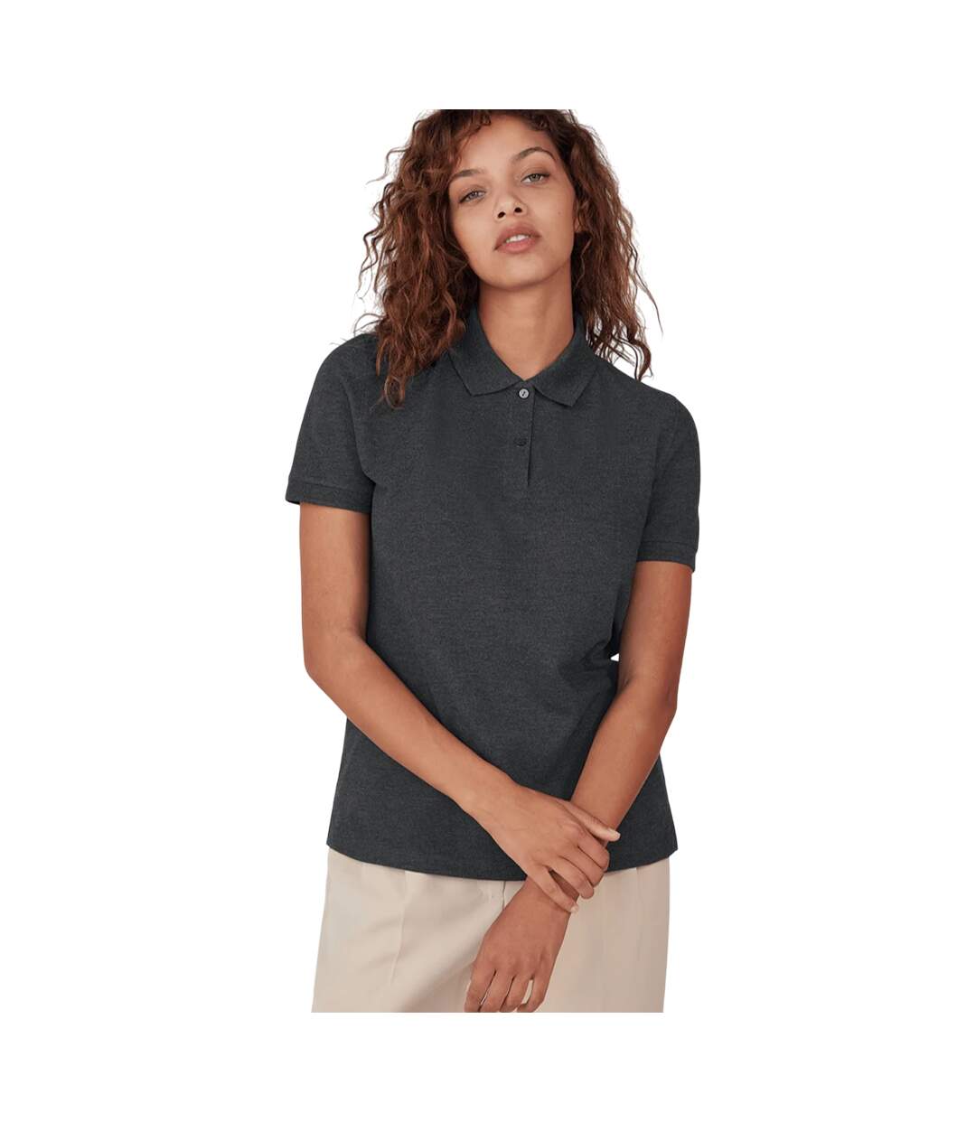 Polo My Polo Femme Noir Chiné B&C-1