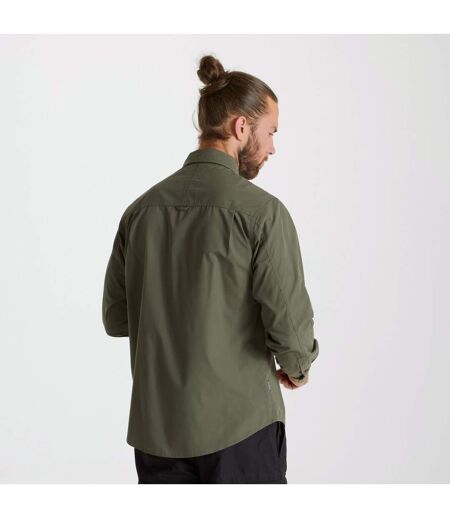 Mens Expert Kiwi Long-sleeved Shirt Cedar Green Craghoppers