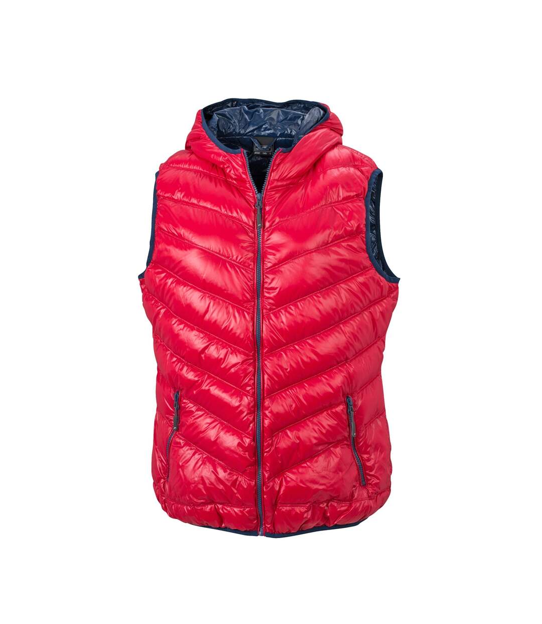 Bodywarmer duvet doudoune sans manches FEMME - JN1061 - rouge