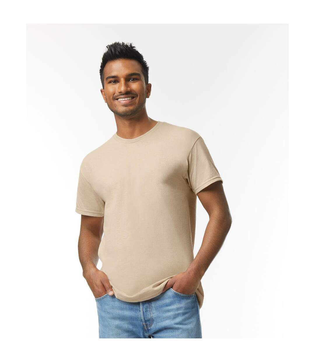 Adults unisex heavy cotton t shirt tangerine Gildan-1