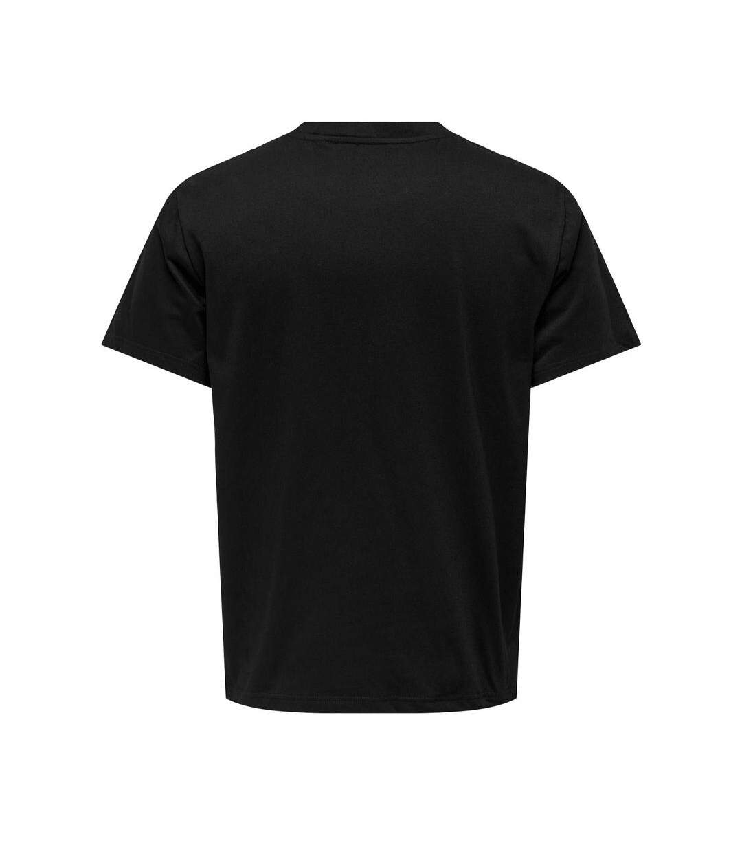 T-shirt noir homme only & sons jeff - m-2