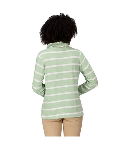 Regatta Womens/Ladies Helvine Striped Sweatshirt (Quiet Green/White) - UTRG8806