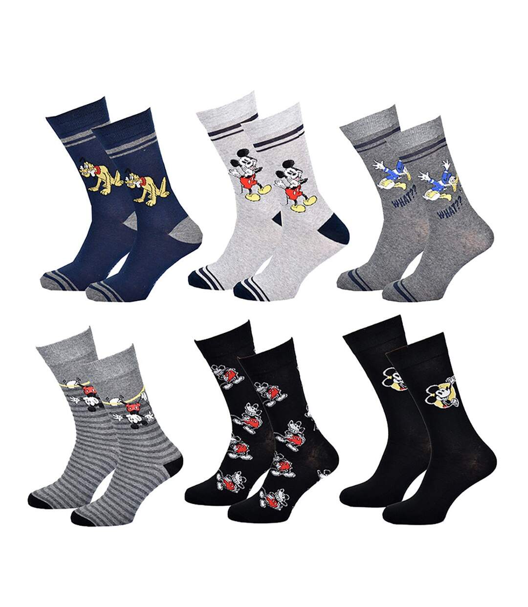 Chaussettes Pack HOMME MICKEY Pack de 6 Paires 0352