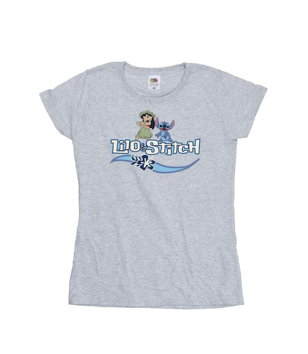 Disney Femme/Les femmes Lilo And Stitch Characters Cotton T-Shirt (Gris sportif) - UTBI25487-1