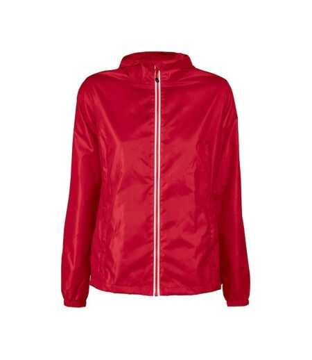 Womens/ladies Fastplant Jacket Red Printer RED