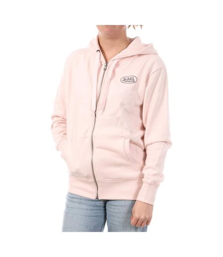 Sweat zippé rose femme von dutch slign