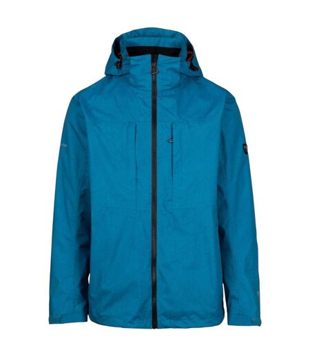 Veste Imperméable À Capuche Motif/style Topographique Cullahill Homme Bleu Imprimé Trespass