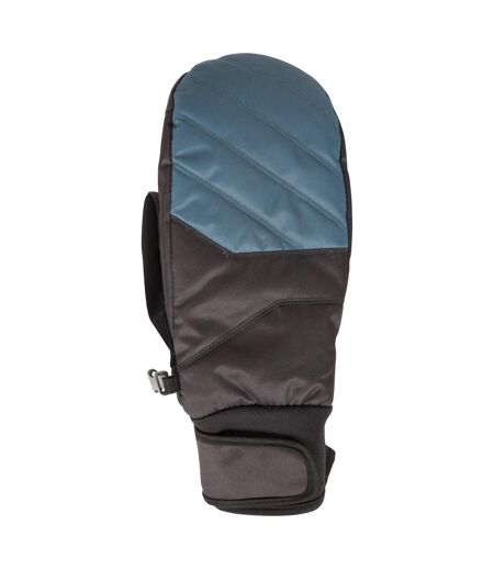 Mens arctic edge waterproof ski mittens black/blue Mountain Warehouse