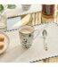 Lot de 6 Mugs en Porcelaine Umami Fleur 31cl Bleu-3