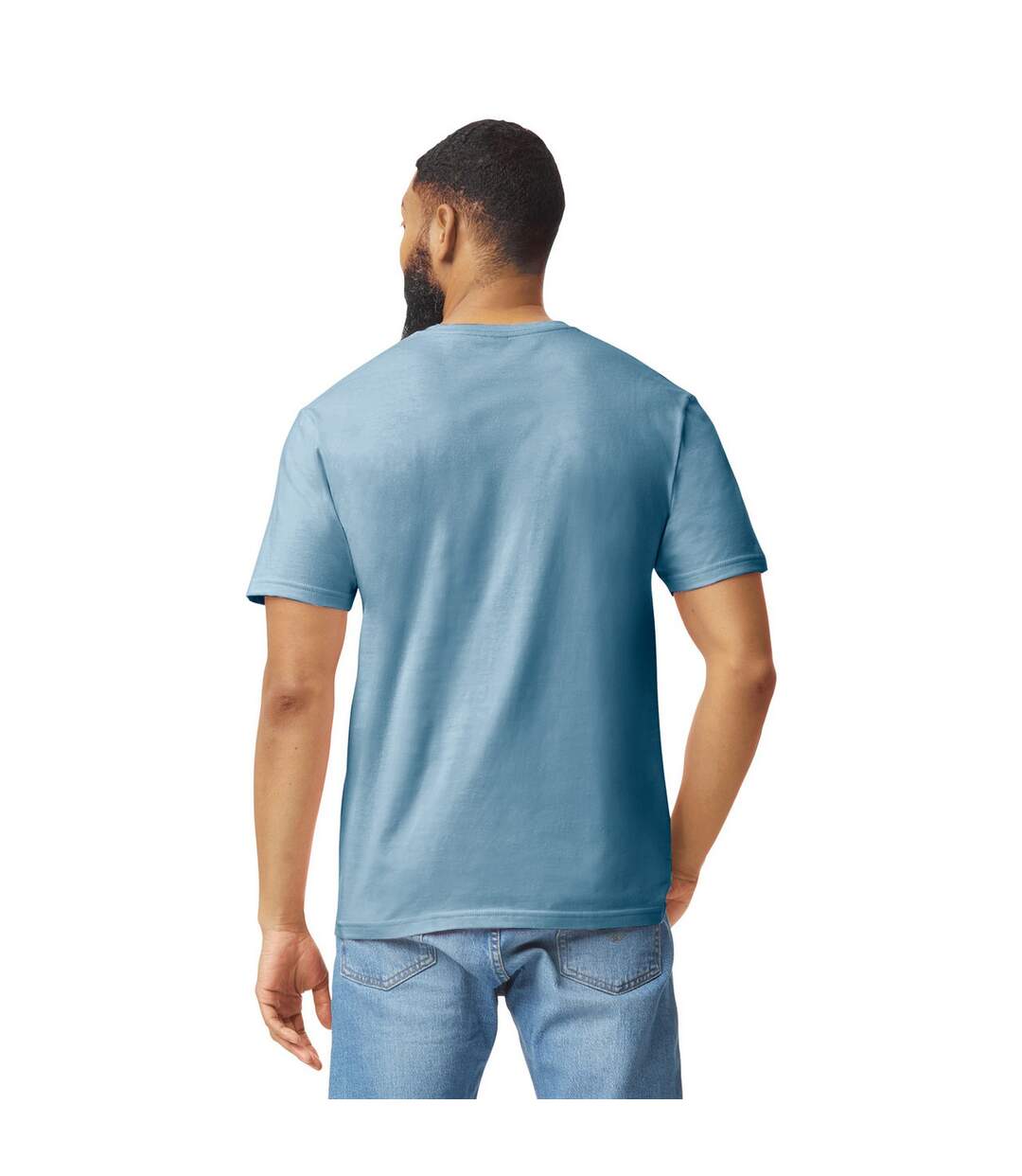 T-shirt Motif/style Uni Softstyle Adulte Bleu Indigo Gildan-3