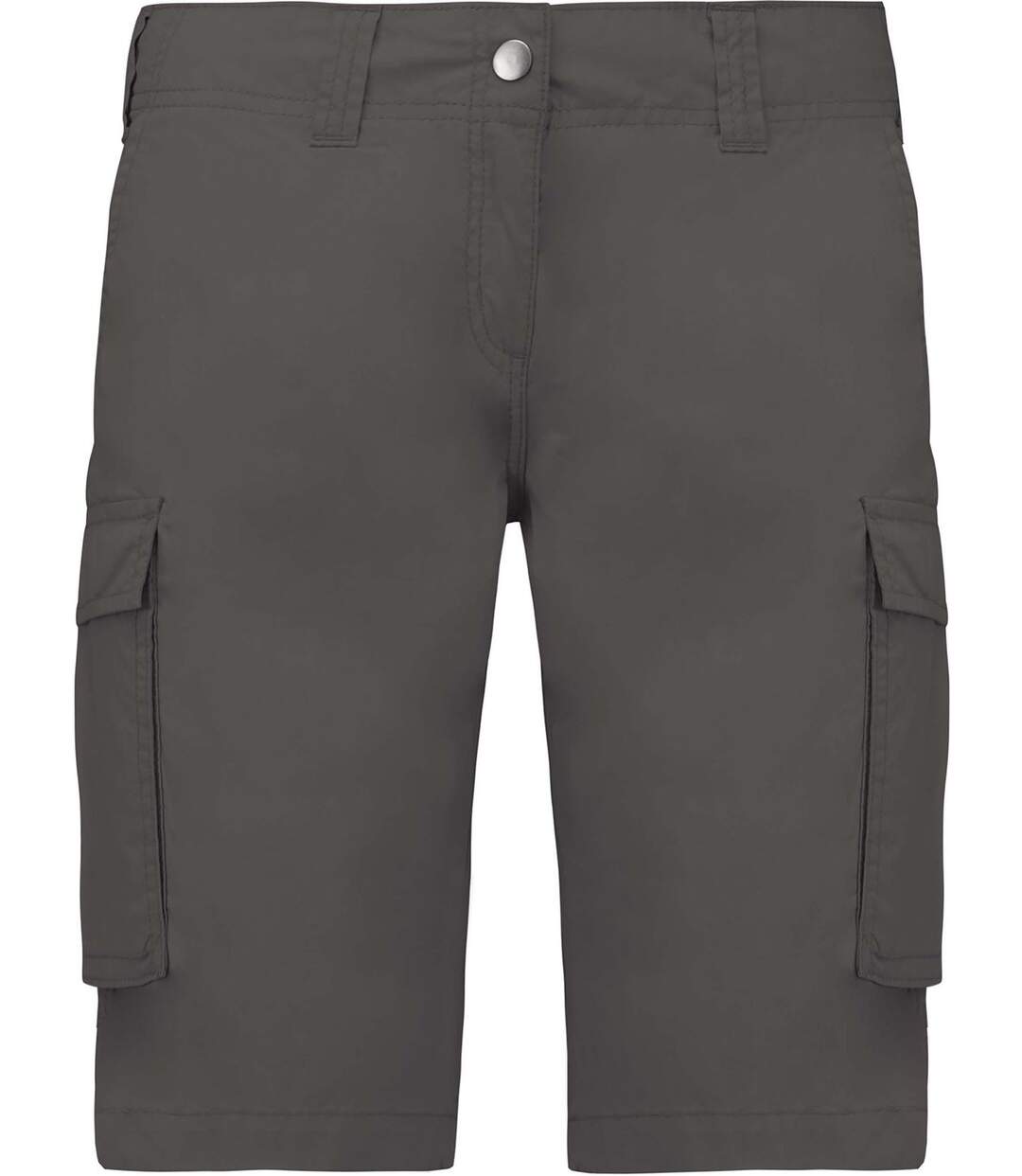 bermuda léger multipoches femme K756 - gris-2