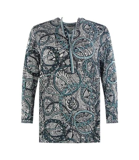 Chemisier Jafari Milano Femme Bleu Blanc Inoa