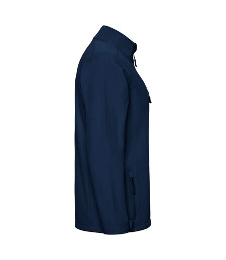 Mens Nebraska Soft Shell Jacket Navy Blue Roly