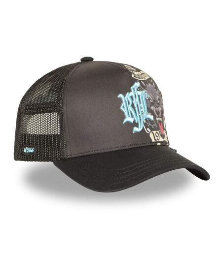 Casquette trucker imprimée avec filet Chained Wolf Rock'n Free Life