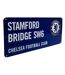Chelsea FC Official Soccer Colored Metal Street Sign (Blue/White) (One Size) - UTBS635