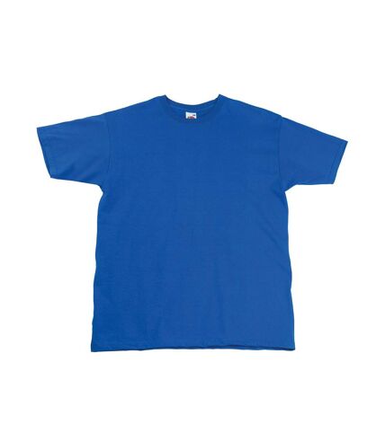 Mens super premium t-shirt royal blue Fruit of the Loom