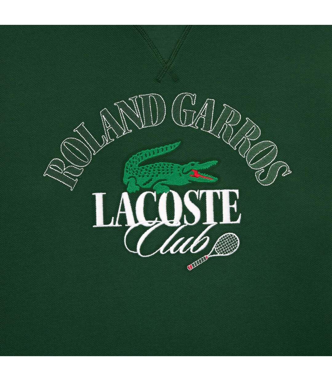 Sweat À Capuche Roland Garros Edition Adulte Vert Lacoste-4