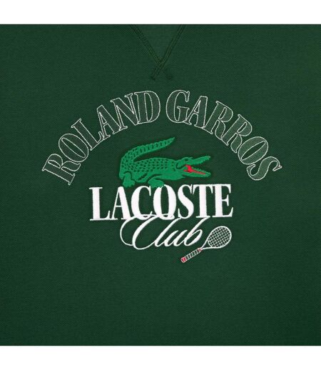 Sweat À Capuche Roland Garros Edition Adulte Vert Lacoste