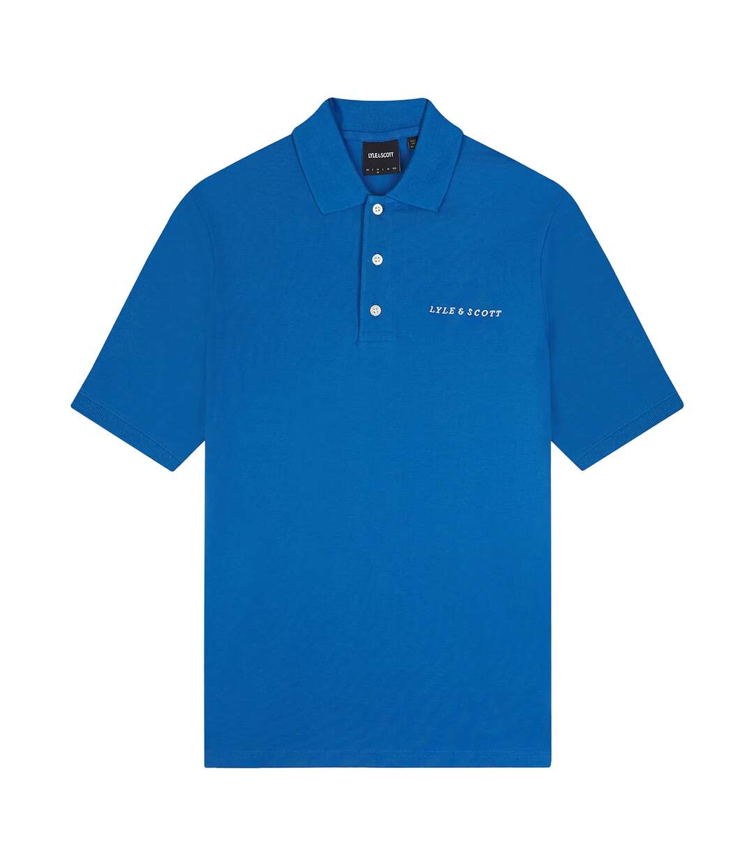 Polo Motif Brodé Homme Bleu Lyle & Scott-2