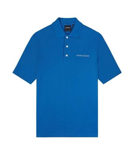 Polo Motif Brodé Homme Bleu Lyle & Scott
