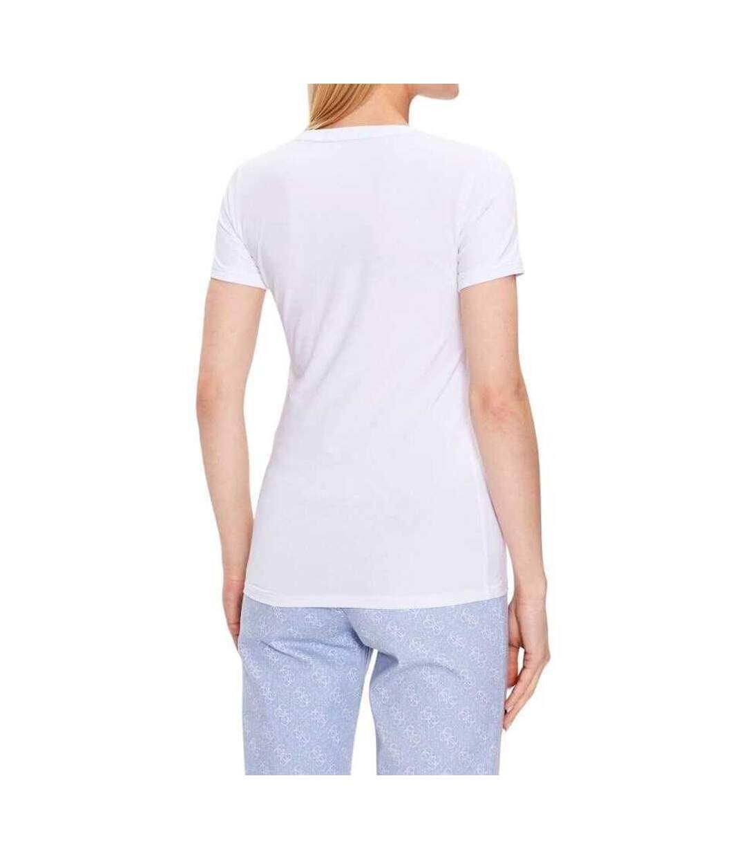 T-shirt Motif/style Logo Femme Blanc Guess-2