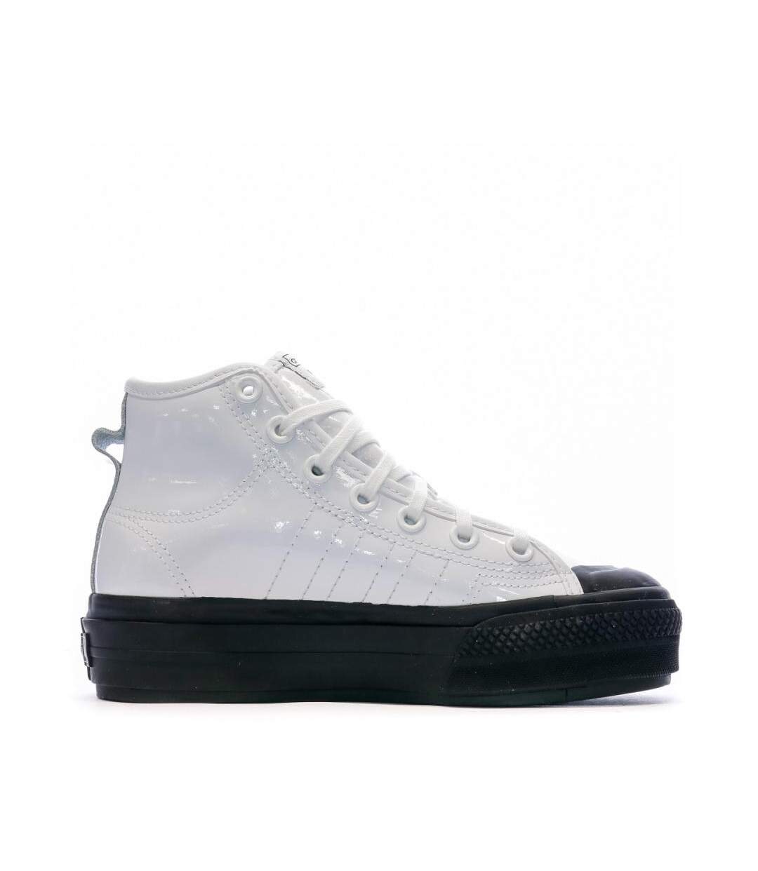 Baskets blanc/noir femme adidas adidas nizza-2
