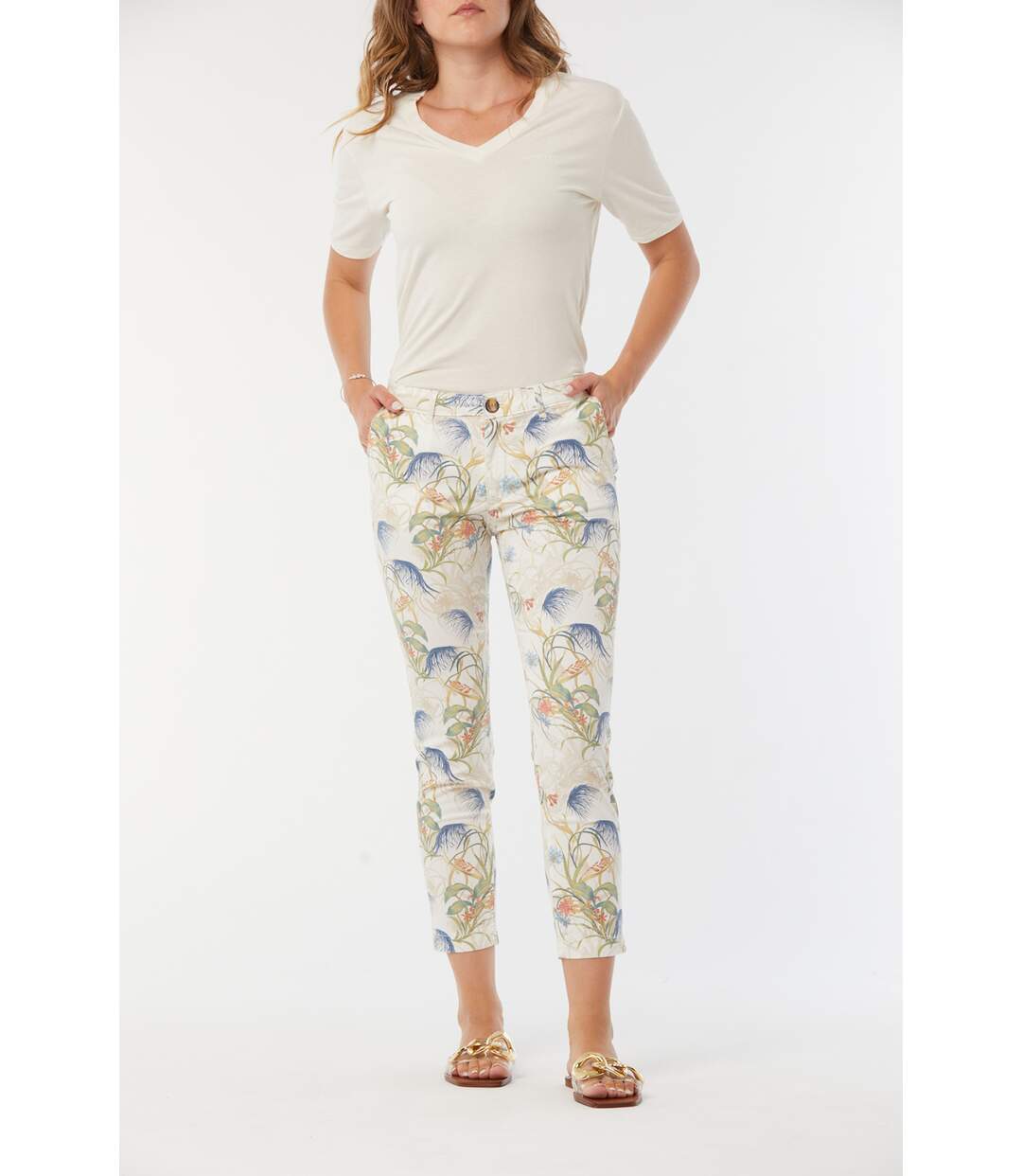 Pantalon coton chino JEMILA