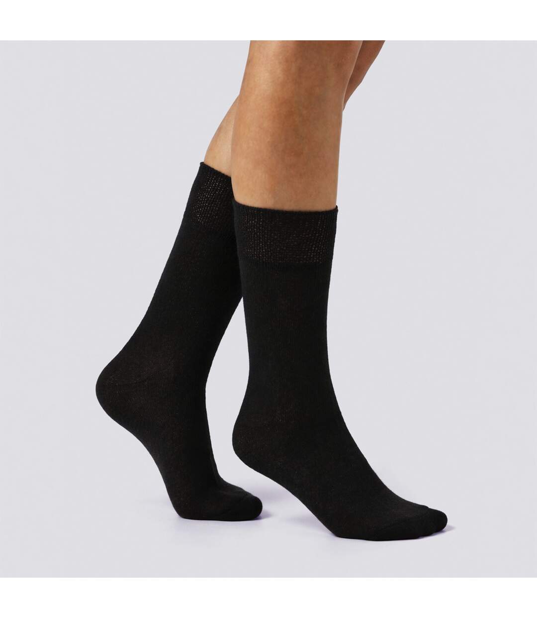 6 Pack Ladies Bamboo Non Elastic Socks Soft Breathable Everyday Comfort-4