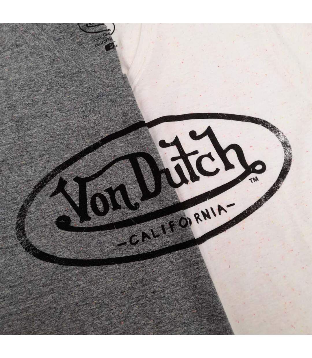 T-shirt homme col v avec logo neppy fluo en coton Tyron Vondutch