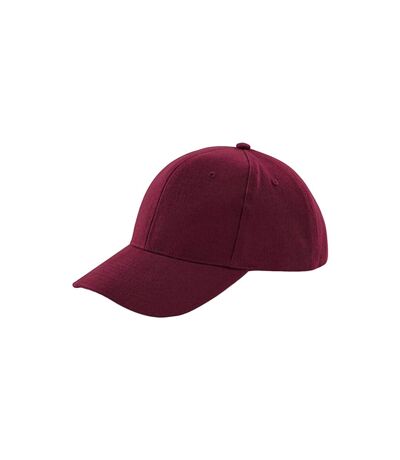 Beechfield Unisex Adult Pro-Style Heavy Brushed Cotton Baseball Cap (Burgundy)