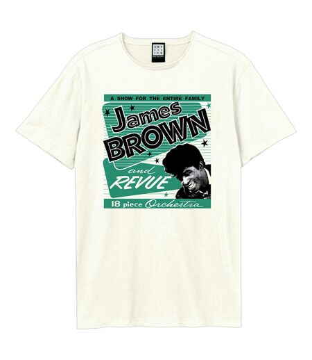 T-shirt Retro Revue Adulte Vieux Blanc Amplified