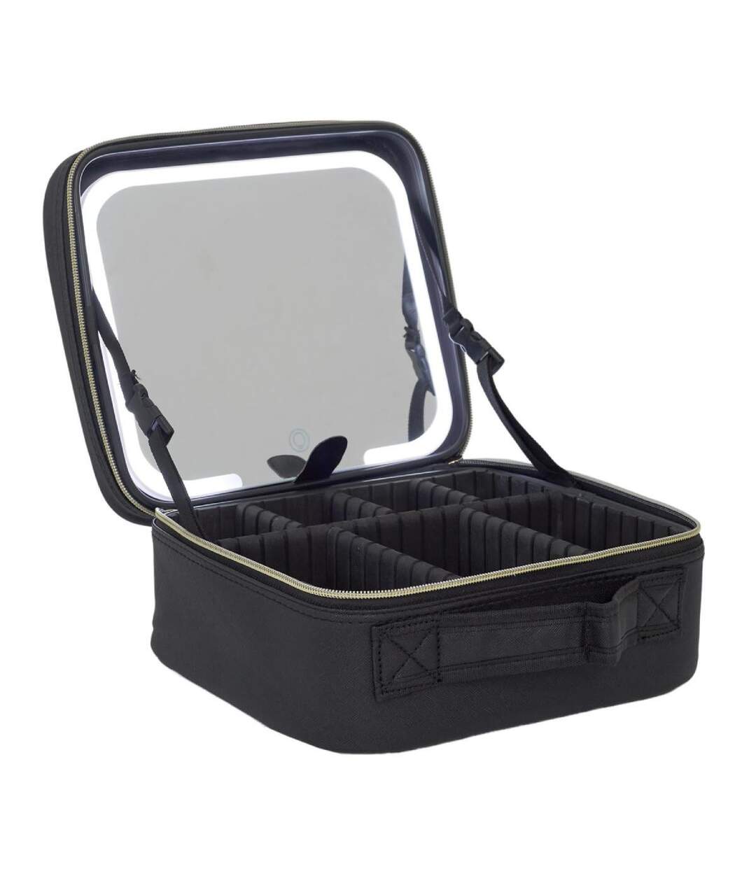 Vanity avec Miroir LED Modulable 26cm Noir-1