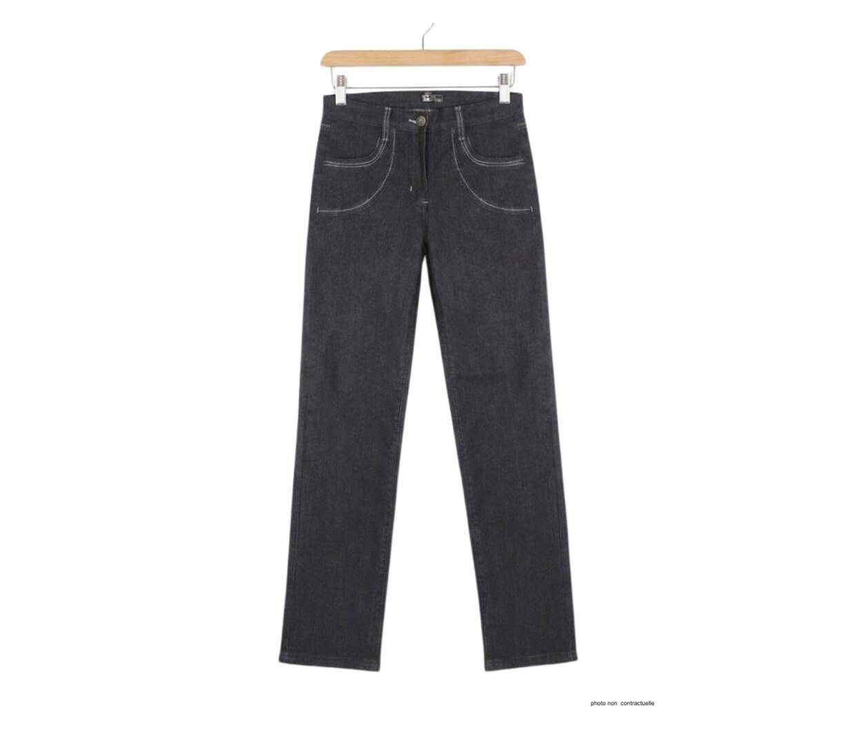 MAYFLOWER SE1111J - Pantalon extensible bleu denim : l'équilibre parfait entre confort et style-2