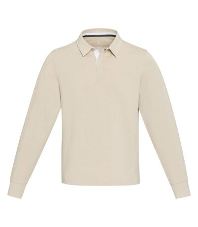 Polo sweat clyde adulte blanc cassé Elevate