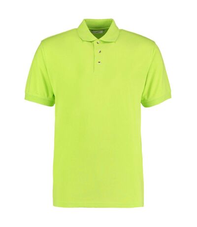 Polo à manches courtes homme vert citron Kustom Kit