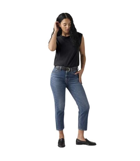 Womens/ladies 501 Lightweight Cropped Straight Leg Jeans Energy Refresh Levis