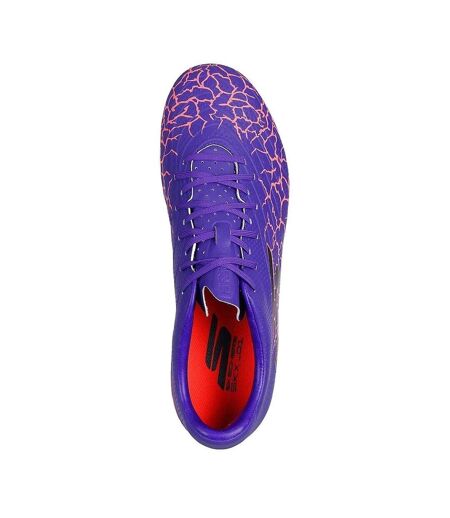 Unisex Adult Skx 1.5 Cracked Firm Ground Football Boots Purple Black Skechers
