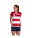 Womens/ladies Striped Vapodri Rugby Jersey Red White Canterbury-1
