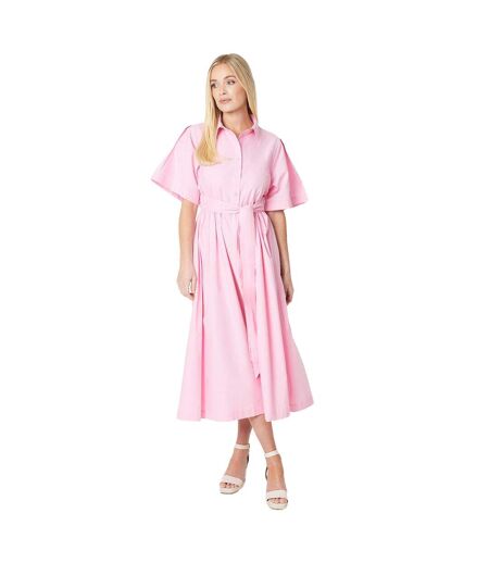 Robe mi-longue femme rose Principles