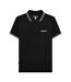 Polo Homme Noir Beige Bleu Clair Lambretta-1