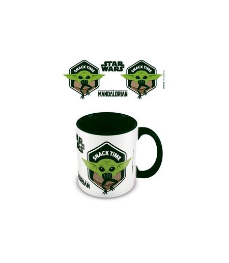 Star Wars: The Mandalorian - Mug SNACK TIME (Blanc / Vert) (Taille unique) - UTPM2490