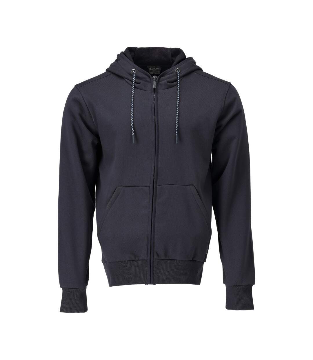 Unisex Adult Plain Full Zip Hoodie Dark Navy Mascot-1