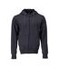 Unisex Adult Plain Full Zip Hoodie Dark Navy Mascot-1