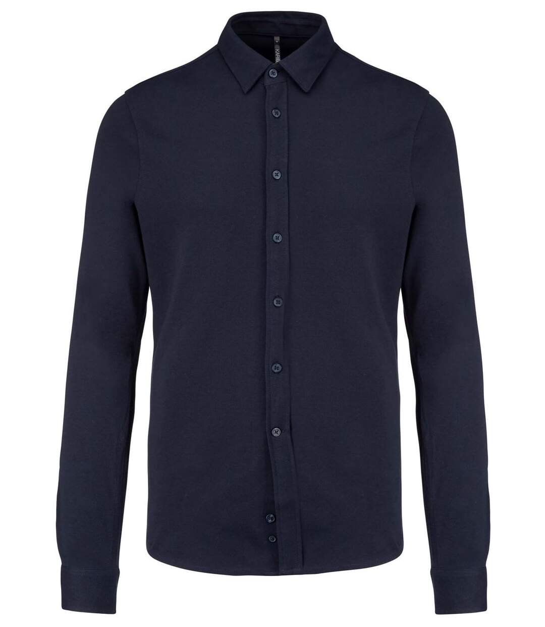 Chemise piquée manches longues - K508 - bleu marine - homme-1